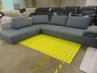 Picasso 5-Seater Fabric Corner - GREY