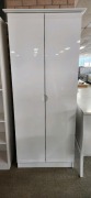 White wardrobe 2 Draws - RRP $1199 - Ex-Display