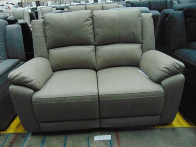DNL GAUCHO Fabric 2 seater Electric RECLINER Lounge- MIST