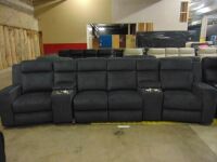 Cannes 4-Seater Powered Recliner Sofa *EBONY