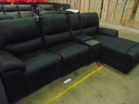 QUAY WEST Fabric Lounge Right Hand Facing Chaise - JET
