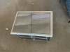 Antique 2 Drawers Mirrored Bedside Table with Silver Border x Ex Display - RRP $499 - Ex-Display - 3