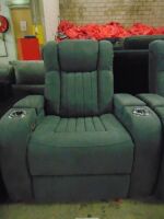 BROCKMAN Fabric recliner *DARK GRAPHITE