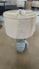 Boston Ceramic Lamp Blue/White - RRP $199 - Ex Display - 2