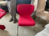 5x red desk chairs - Ex Display - RRP $199 Each