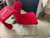 5x red desk chairs - Ex Display - RRP $199 Each - 2