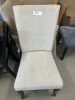&lsquo;Allison&rsquo; Dining Chair Beige Linen Upholstery - RRP $199 - Ex-Display