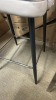 &lsquo;ANNE&rsquo; Barstool, Taupe PVC Leather, Black + Chrome Legs / Base, $349 RRP - Ex Display - 2