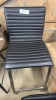 &lsquo;LINEA&rsquo; Barstool, Black PVC Leather, Brushed Steel Legs, $199 RRP - Ex Display