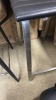 &lsquo;LINEA&rsquo; Barstool, Black PVC Leather, Brushed Steel Legs, $199 RRP - Ex Display - 2