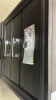 Savoy 10 Drawer Dresser With Mirror + Savoy 3 Drawer Bedside Dark Ghost, $1999 RRP - Ex Display - 3