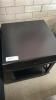 2x. Cane 1 Drawer Bedside Black Timber Veneer, $799 RRP - Ex Display - 3