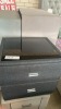 Olivia 2 Drawer Bedside Charcoal Fabric, $199 RRP - Ex Display - 2