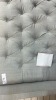 Martina Queen Complete Button Detail Bed Dove Grey, $799 RRP - Ex Display - 2