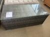 &lsquo;JASPER&rsquo; Indoor/Outdoor Coffee Table 1000X500mm Grey / Glass Top, $299 RRP - Ex Display - 3