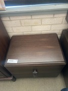 2x Brown beside table RRP $ 999 Each - Ex Display