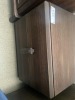 2x Brown beside table RRP $ 999 Each - Ex Display - 2