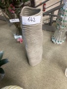Vase, Taupe, $79 RRP - Ex Display