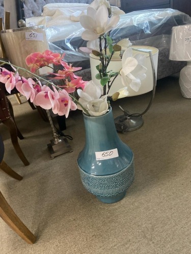 Slate Blue Vase - RRP $199 - Ex-Display