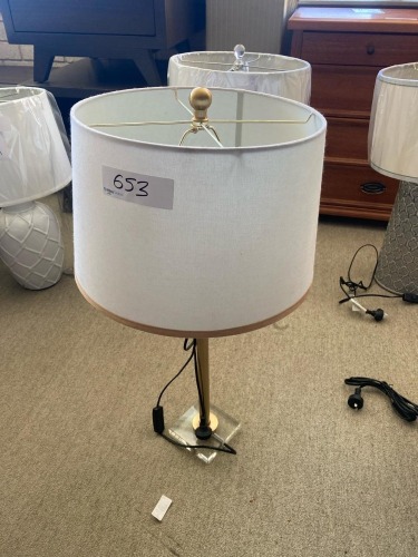 Lamp Matt Gold/Navy RRP $299 - Ex Display