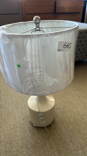 Lamp Cream Ceramic, $149 RRP - Ex Display