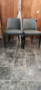 2x Leather Dining Chair RRP $299- Ex Display