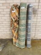 Bundle of 3 x Assorted Rolls of Italian Fabrics - Assorted Roll Sizes - Total RRP Approx. $1499 - Ex Display