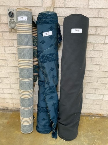 Bundle of 3 x Assorted Rolls of Italian Fabrics - Assorted Roll Sizes - Total RRP Approx. $1499 - Ex Display