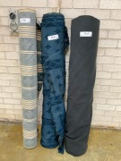 Bundle of 3 x Assorted Rolls of Italian Fabrics - Assorted Roll Sizes - Total RRP Approx. $1499 - Ex Display