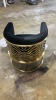 Regal House Bhutan Black Velvet and Gold Frame Accent Chair RRP $1119 - Ex Display - 2