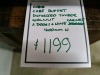 Cube Buffet, Distressed Timber Walnut Cabinet, 2 Door + Wine Cabinet 1600mm RRP $1199 - Ex Display - 3