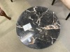 Onyx Black Marble Coffee Table - Silver Base RRP $399 - Ex Display