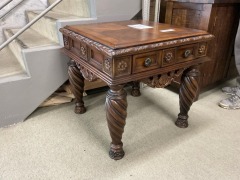 Ashley T-963-2 Lamp Table, Walnut Stain RRP $799 - Ex Display