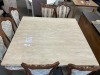 Italian Travertine Stone 1450 x 1450 Square Dining Table, Pedestal Base RRP $2499 - Ex Display