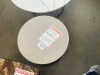 Missing Tops - Portsea Nest of 3 tables Black Base/White Stone Top. - RRP $249 - Ex Display
