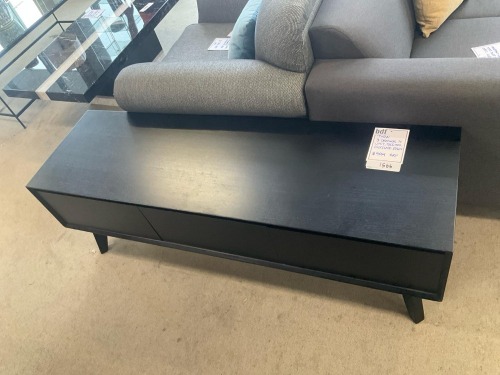 'Tyra' 3 Drawer TV Unit, 1500mm, Chocolate Stain, RRP $999 - Ex Display