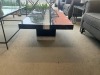 Italian Carrara Marble Coffee Table - 1250mm x 650mm - Black, White Trim - RRP $1799 - Ex Display - 3