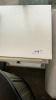 2 x 'Viva' 600mm x 600mm Lamp Table w Drawer - White - RRP $699 - Ex Display - 3