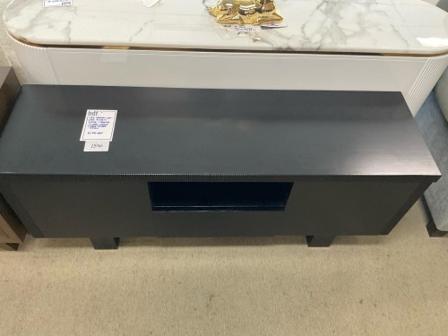 'Lisa' 1500mm Low-Line TV Unit 2 Door, 1 Drawer in Dark Wenge Timber Veneer finish RRP $1799 - Ex Display
