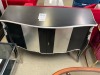 'Ebonie' Imported Buffet, Black w Silverleaf Detail, 1400mm, 2 Door - RRP $1499 - Ex Display