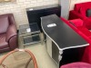 'Ebonie' Imported Buffet, Black w Silverleaf Detail, 1400mm, 2 Door - RRP $1499 - Ex Display - 3