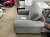 'Ashburn' Armchair - Grey Upholstery, Chocolate Legs - RRP $999 - Ex Display - 2
