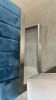 'Alannah' Feature Chair, Blue Velvet Look, Brushed Chrome Base - RRP $799 - Ex Display - 2
