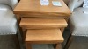 Bendigo Australian Made Tassy Oak 3 Piece Nest of Tables Light Oak RRP $799 - Ex Display - 3