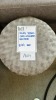 Poufe 350mm - Grey Upholstery, Gold Base RRP $99 - Ex Display