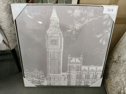 Big Ben Canvas - 850mm x 850mm - RRP $149 - Ex-Display