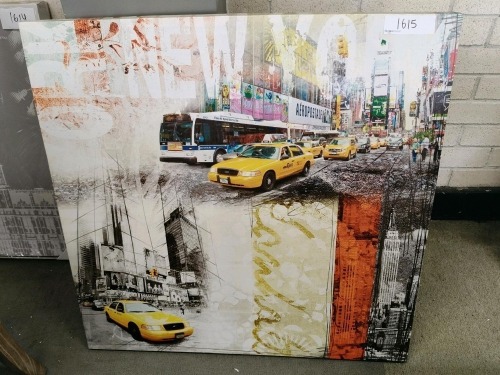 Times Square New York Canvas - 900mm x 900mm - RRP $199 - Ex-Display