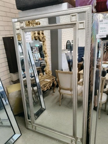 'Mystique' Mirror Silver - 1100mm x 1900mm - RRP $1099 - Ex Display