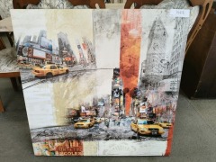 Canvas - Times Square New York, 900mm x 900mm - RRP $199 - Ex-Display