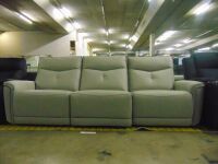 ENCORE Leather 3 SEATER recliner sofa - *LIGHT GREY